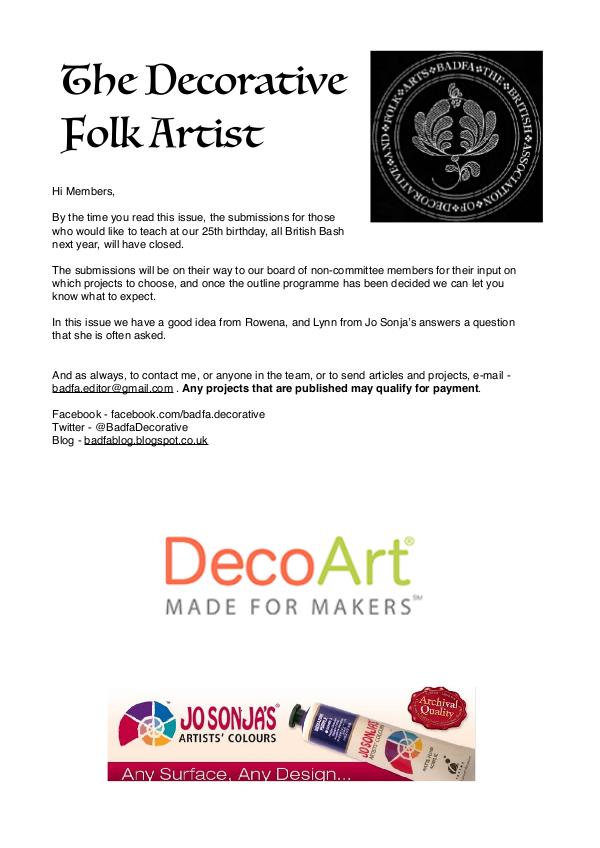 The Decorative Folk Artist Issue 110