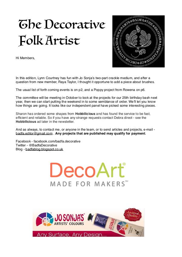 The Decorative Folk Artist Issue 111