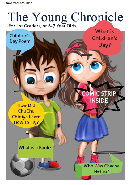 The Young Chronicle: For 1st Graders November 8th, 2014