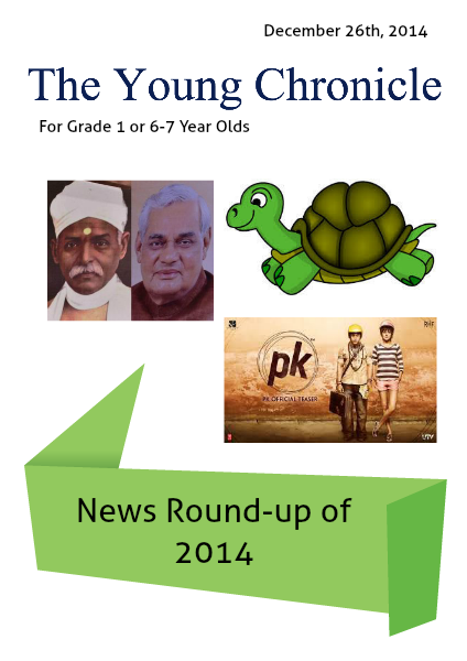 The Young Chronicle: For 1st Graders December 26th, 2014