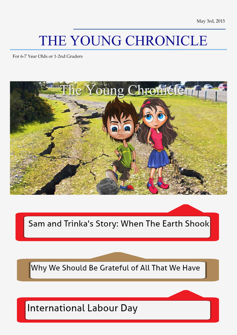 The Young Chronicle: For 1st Graders May 3rd, 2015