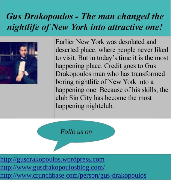 Gus Drakopoulos - Highly expertise and skilled event coordinator 1
