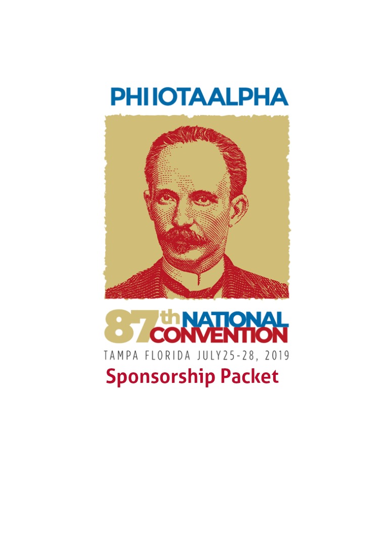 Phi Iota Alpha - National Convention Sponsorship Package 87th National Convention