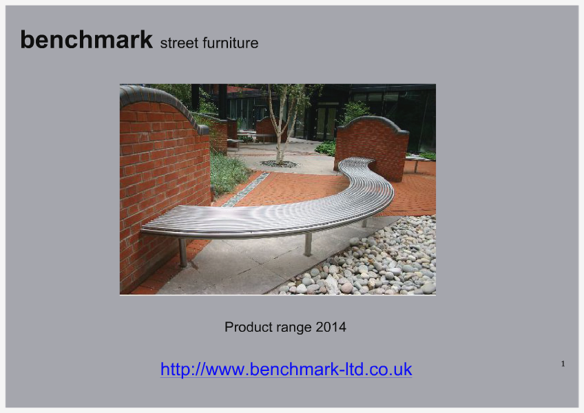 benchmark product catalogue 2014 2014