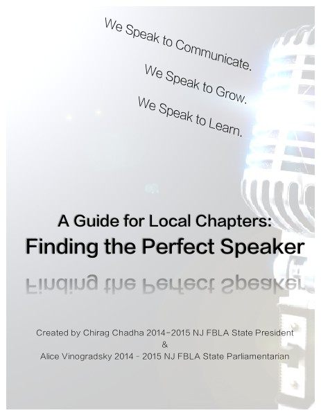 FBLA Speaker Resource