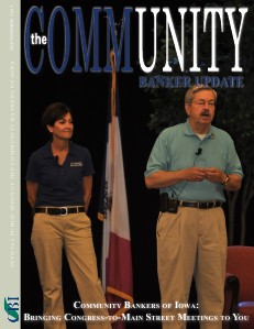 Community Bankers of Iowa Monthly Banker Update September 2013