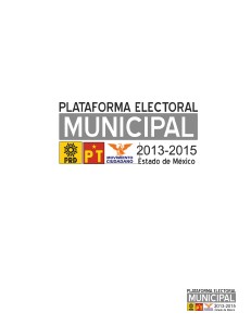 Plataforma Municipal de Izquierda 2013 2015 Diciembre 2012