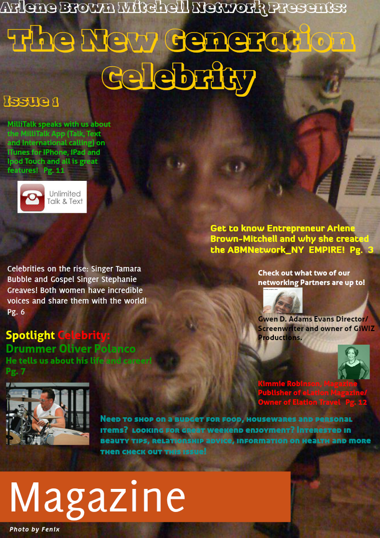 Arlene Brown Mitchell Network Presents: The New Generation Celebrity Issue 1