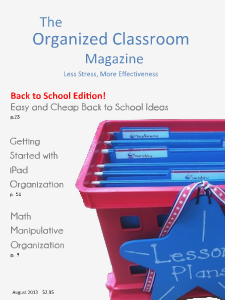 The Organized Classroom Magazine August 2013