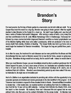Brandons Story 1