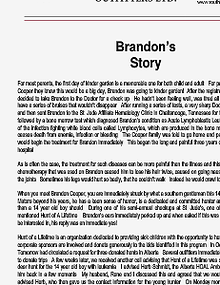 Brandons Story