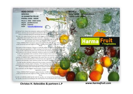 Harma Fruit 2012 - 2013 February 2013