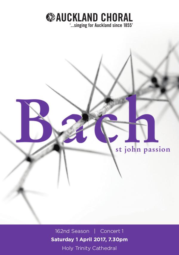 2017 Concert Series St. John Passion