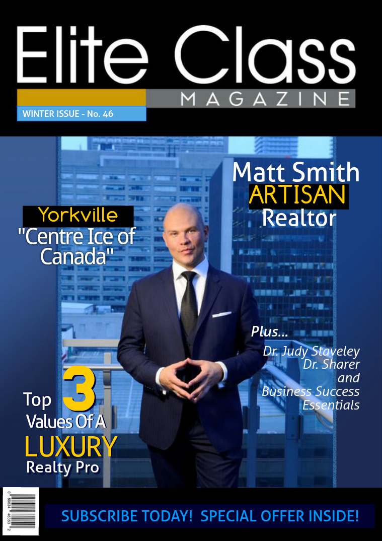 Elite Class Magazine Matt Smith Luxury Real Estate Toronto Canada