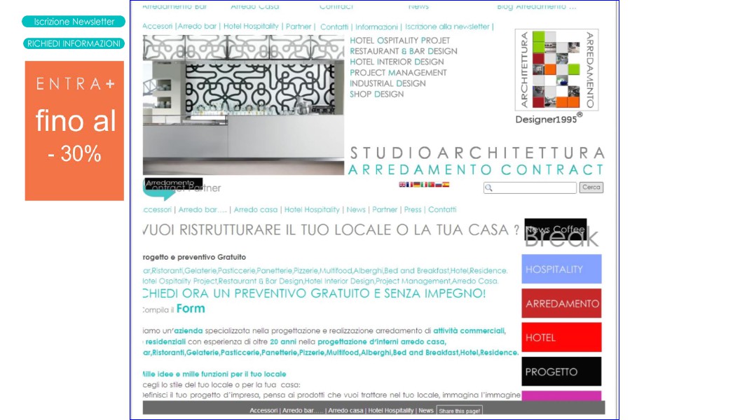 Nuovo sito Designer1995 per il design made in Italy Nuovo sito Designer1995 per il design made in Ital