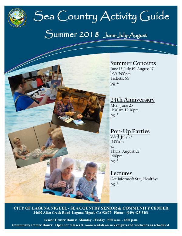 Sea Country Activity Guide-Summer 2018