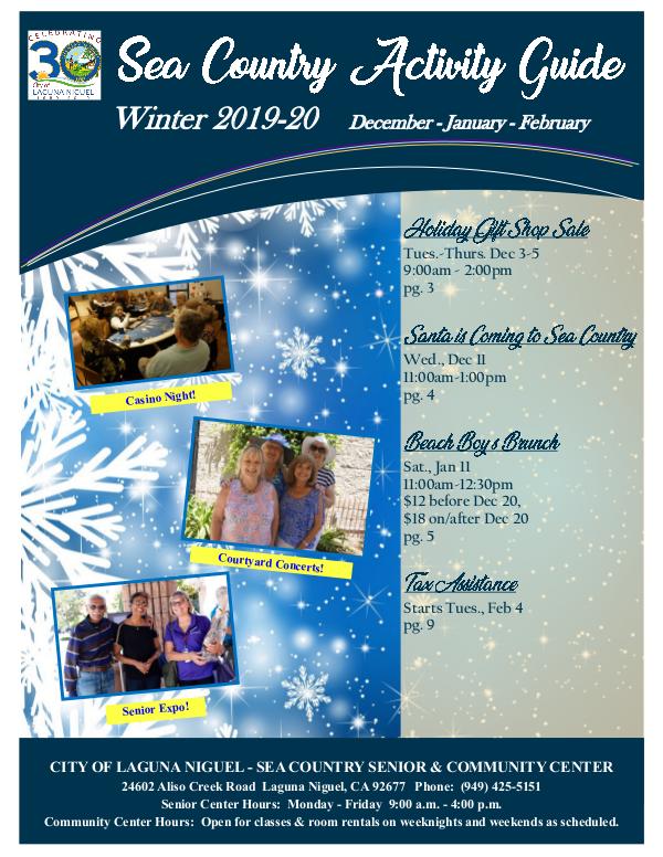 Sea Country Activity Guide-Winter 2019/2020