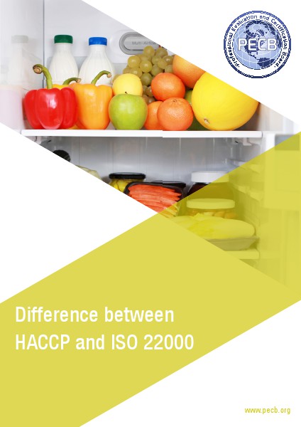 Difference between HACCP and ISO 22000 1