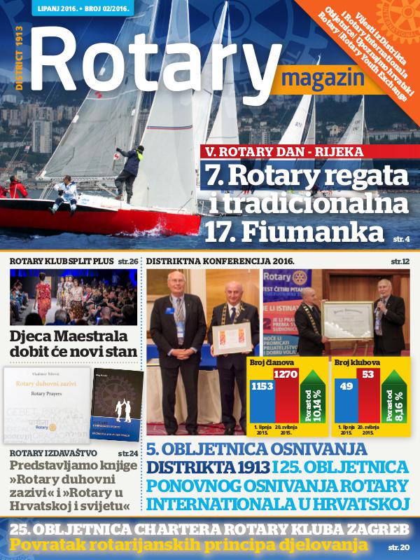 Rotari Magazin Rotary magazin - svibanj, lipanj 2016