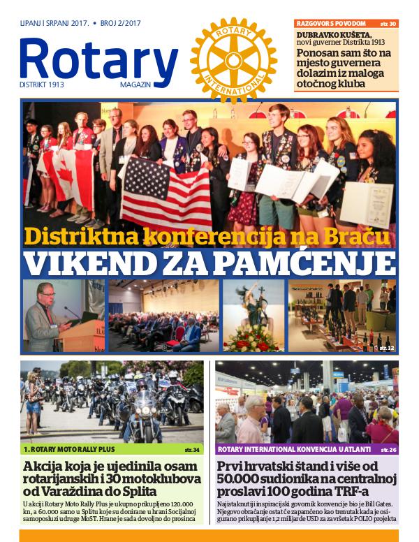 Rotary magazin lipanj, srpanj 2017.