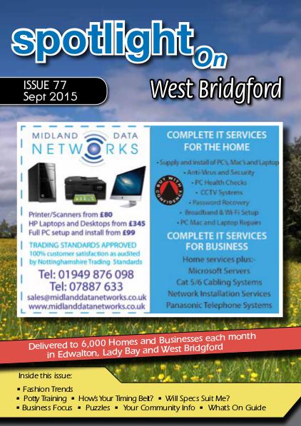 Spotlight Magazines Spotlight Magazine for West Bridgford Sept 2015