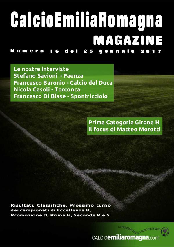 CalcioEmiliaRomagna Magazine Numero 16