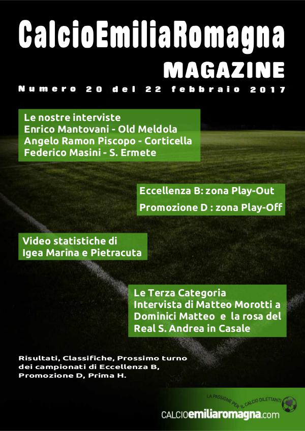 CalcioEmiliaRomagna Magazine Numero 20