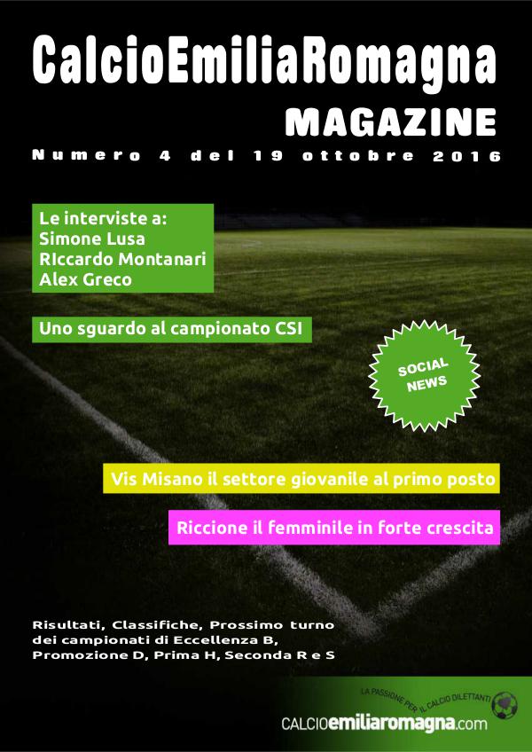 CalcioEmiliaRomagna Magazine Numero 4