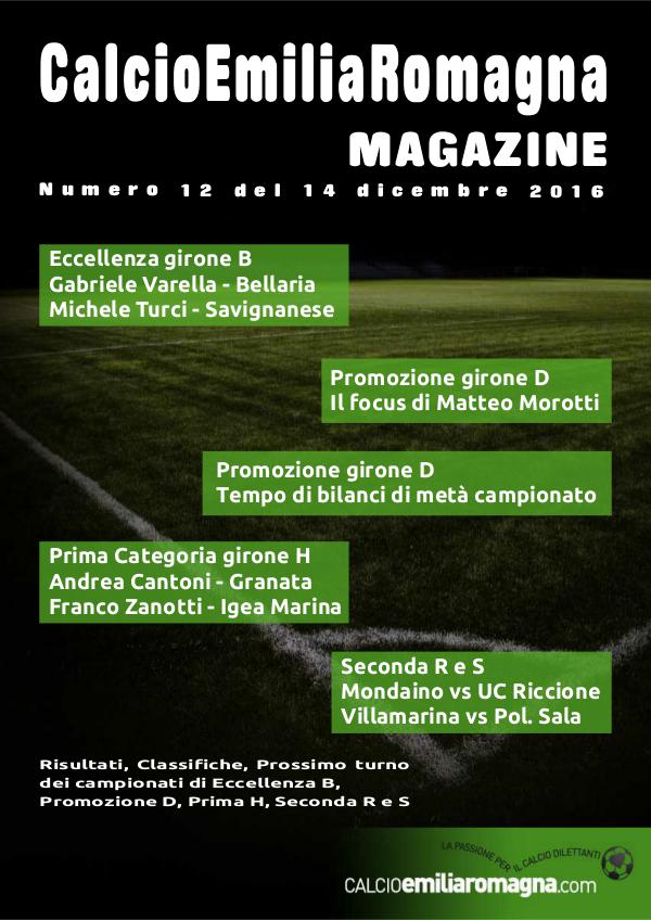 CalcioEmiliaRomagna Magazine Numero 12