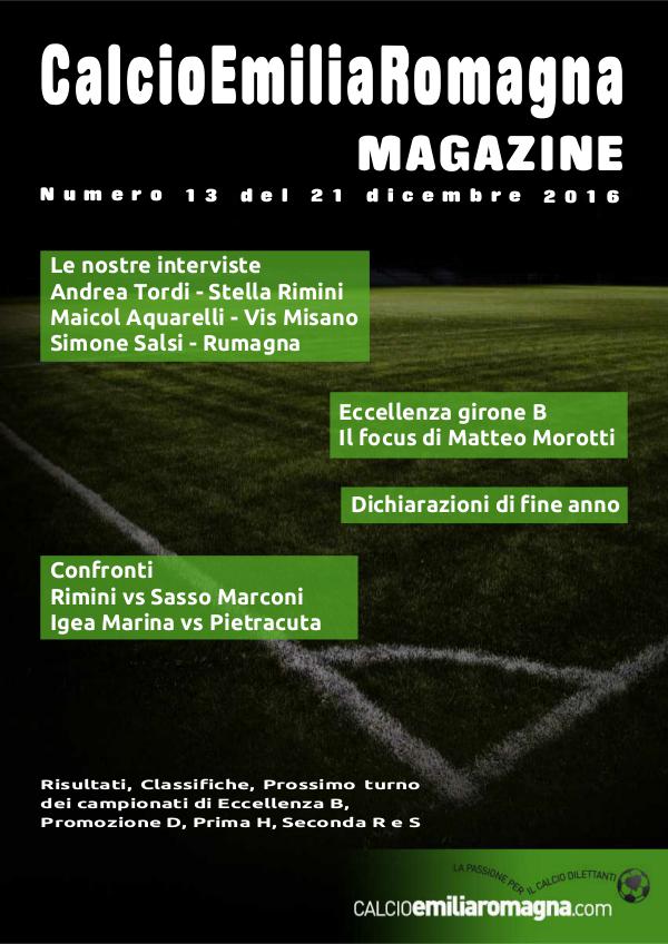 CalcioEmiliaRomagna Magazine Numero 13
