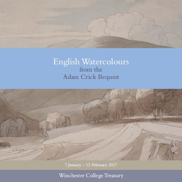 Winchester College Publication English Watercolours from the Adam Crick Bequest