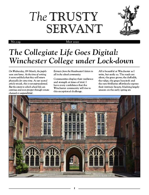 The Trusty Servant May 2020 Issue 129