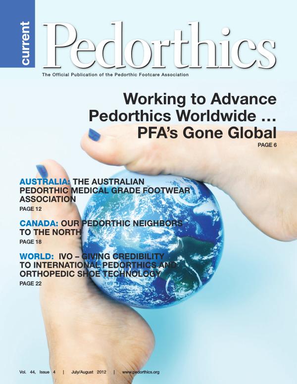 Current Pedorthics |  Vol. 44, Issue 4  |  July-August 2012