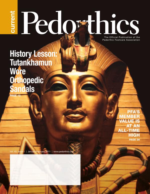 Current Pedorthics |  January-February 2011  |  Vol. 43, Issue 1