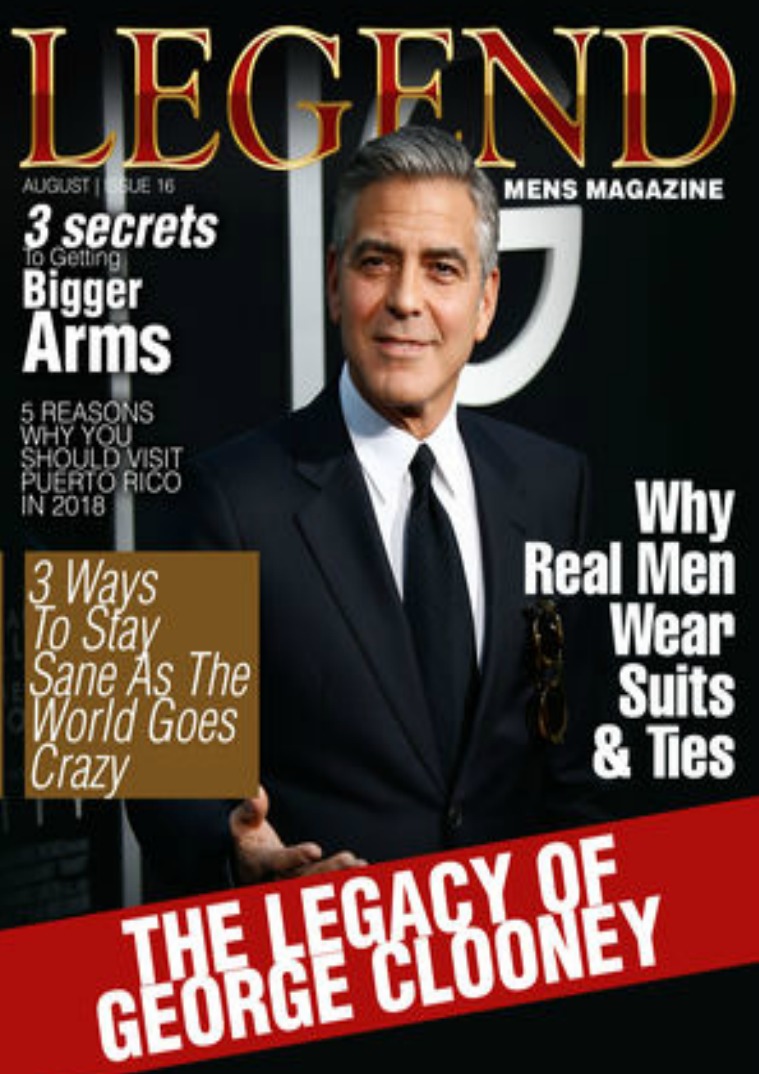 Legend Men's Magazine George Clooney Feature Issue
