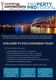 Property Providers and Concierge Connections joint venture