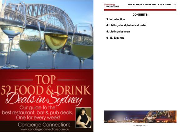 Top 52 Food & Drink Deals in Sydney Edition 1