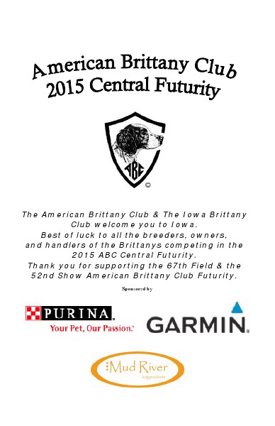 2015 American Brittany Club Central Futurity 2015