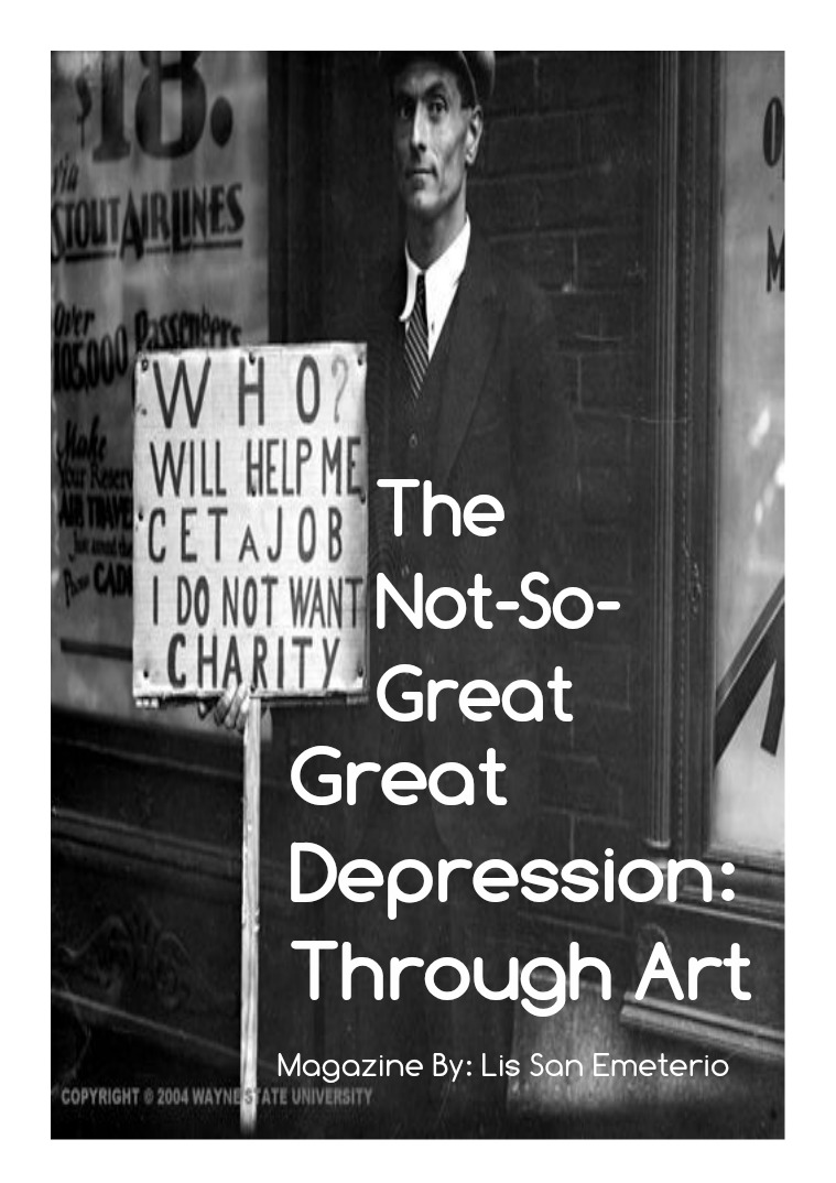 Exploration of The Great DepressionThrough Art The Great Depression Through Art