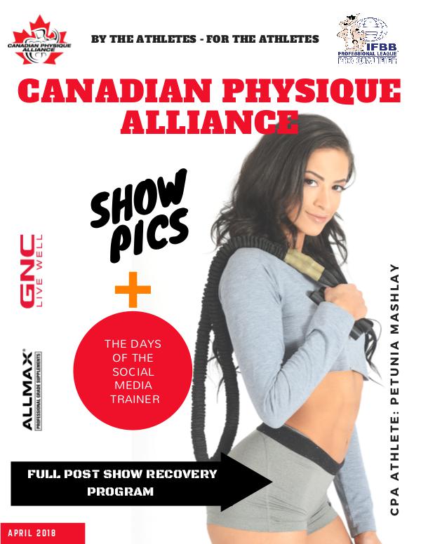 CANADIAN PHYSIQUE ALLIANCE APRIL || ISSUE 33
