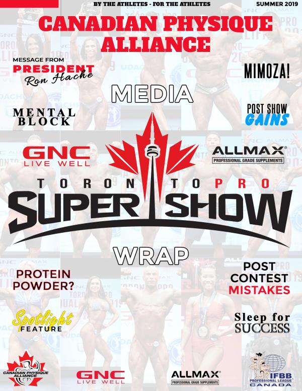 CANADIAN PHYSIQUE ALLIANCE July/August SUMMER ISSUE