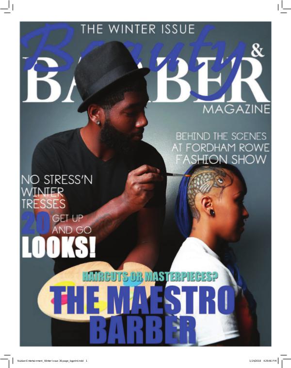 Beauty and Barbers Magazine Nubian Entertainment_Winter Issue 36 page reduced