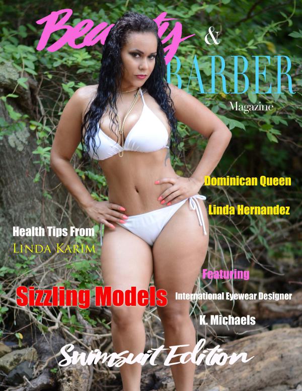 Beauty and Barbers Magazine SWIMSUIT ISSUE COVER MODEL LINDA HERNANDEZ