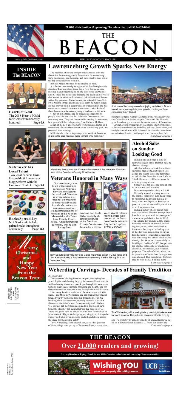 the BEACON Newspaper, Indiana beacon 1-18 web