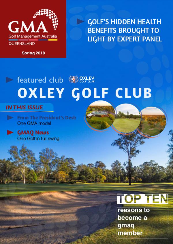 GMAQ - Golf Management Australia Queensland GMAQ  Spring 2018