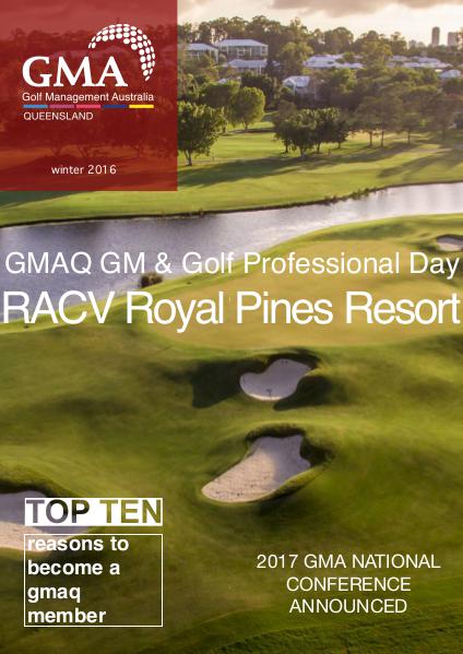 GMAQ - Golf Management Australia Queensland Winter 2016