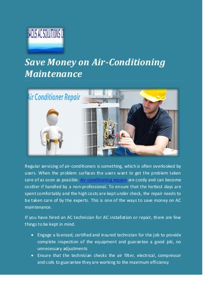 HVAC Maintenance Contracts for Effective Air Condi