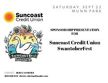 Sponsor Presentation for Suncoast Credit Union SwantoberFest