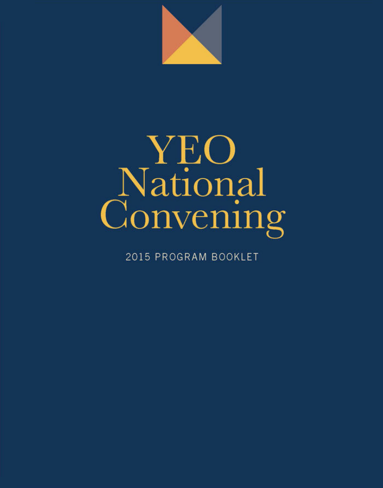 National Convening Program Books 2015 YEO National Convening Program Book