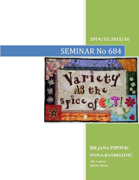 Variety as the Spice of ELT 2015